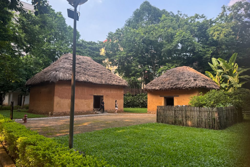 Ethnic houses in the outdoor area of Hanoi Vietnam Museum of Ethnology