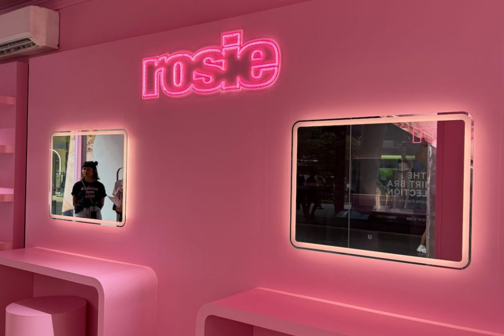 Photo zone at ROSIE pop-up