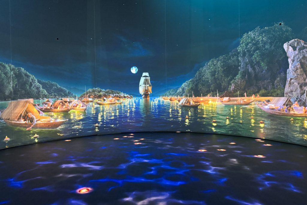 Cinematic waterfall