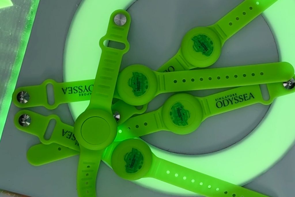 Interactive wristbands at Odyssea exhibition