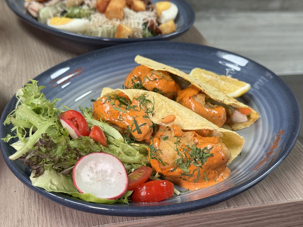 Barrramundi Tacos at Flame & Fern