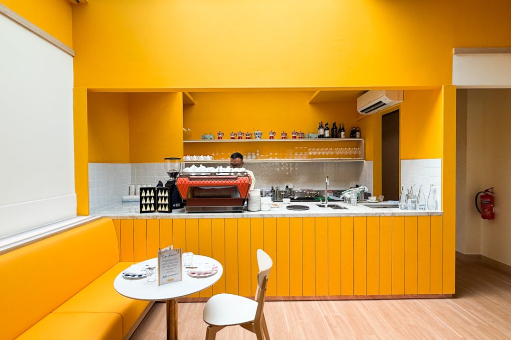 Fortuna Terrazza coffee station and ambience