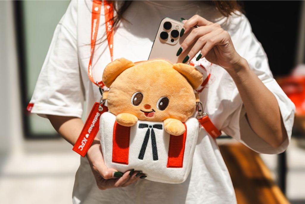KFC Butterbear crossbody plush