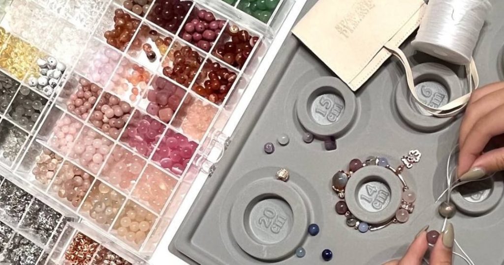 crystal bracelet making workshop