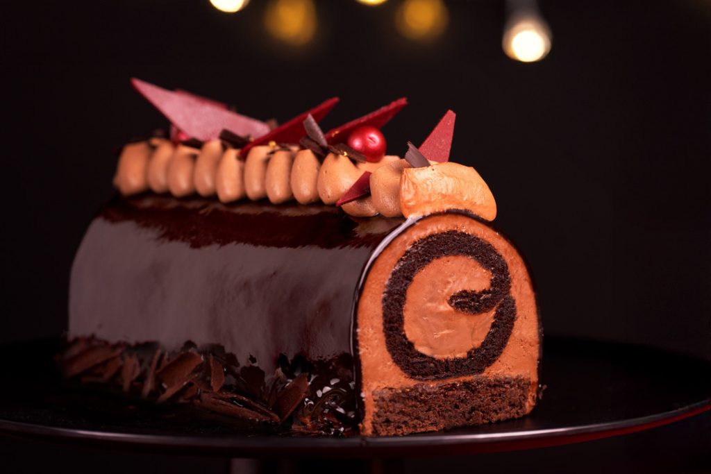 Dark Chocolate Log Cheesecake
