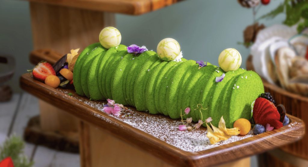 Parkroyal - Coconut Pandan and Gula Melaka Log Cake