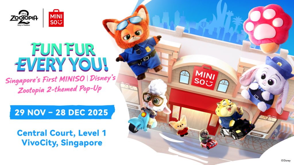 Miniso x Zootopia 2 pop-up at VivoCity