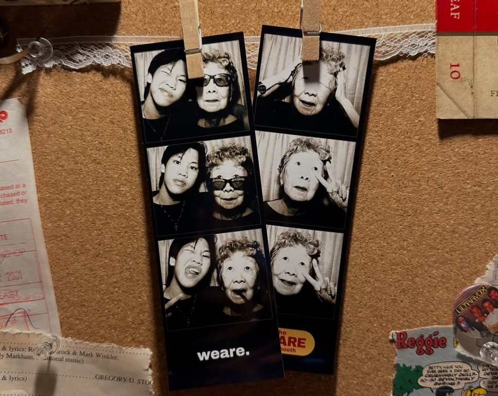 Vintage and affordable Photo Booth in a thrift store