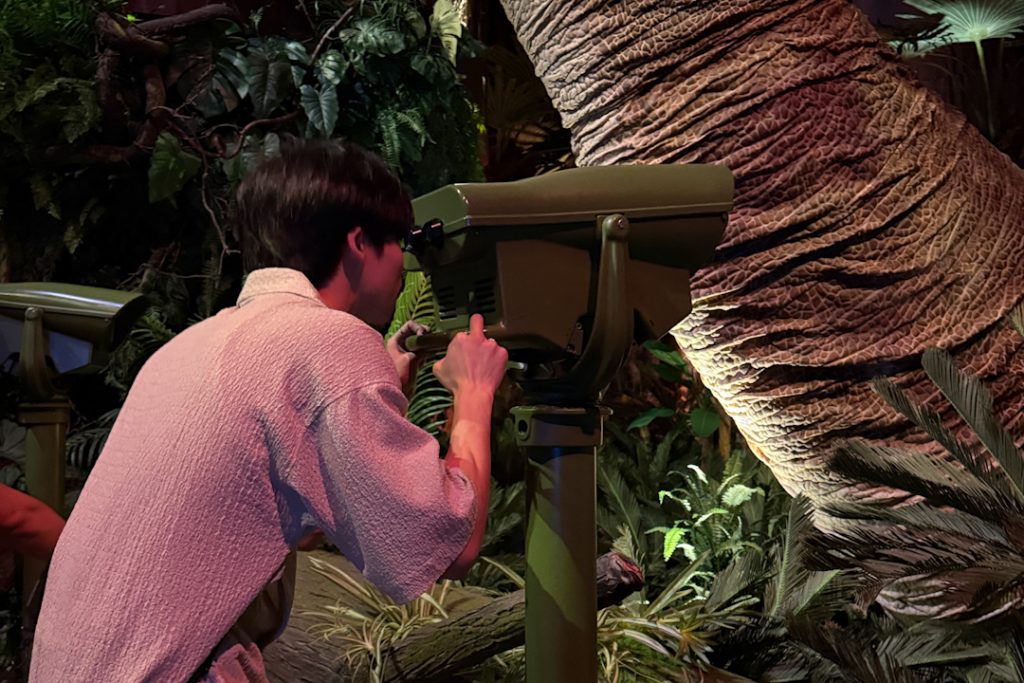 Interactive exhibits at Jurassic World The experience Bangkok