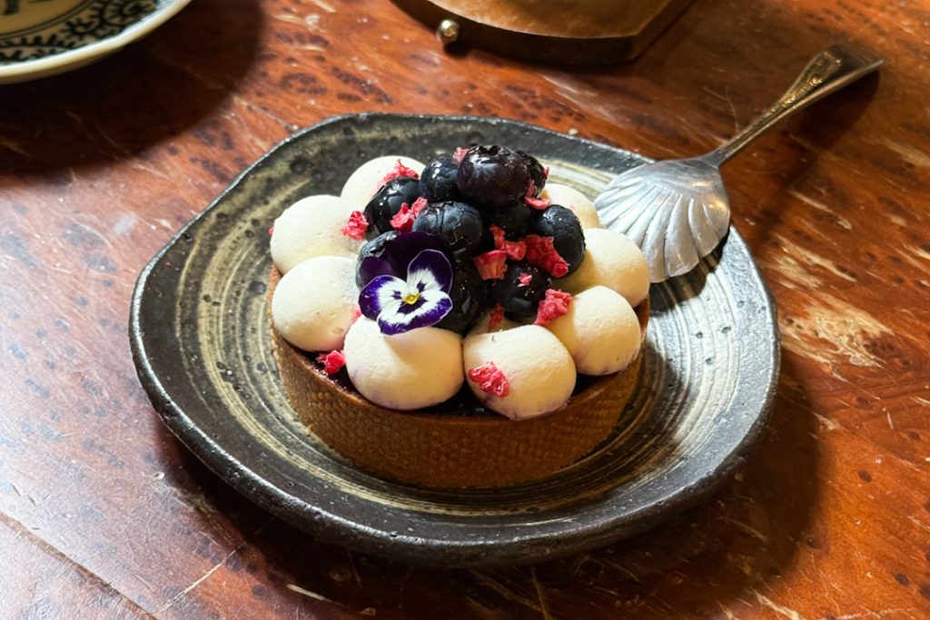 Blueberry Manuka Cheese Tart