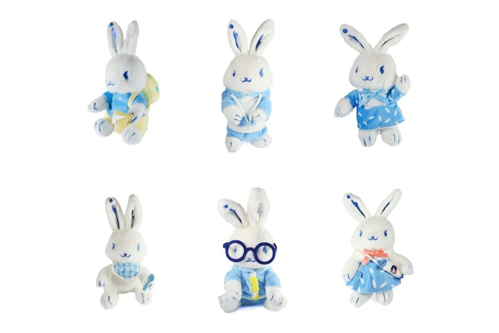 White Rabbit Blind Box design photos — all 7 designs
