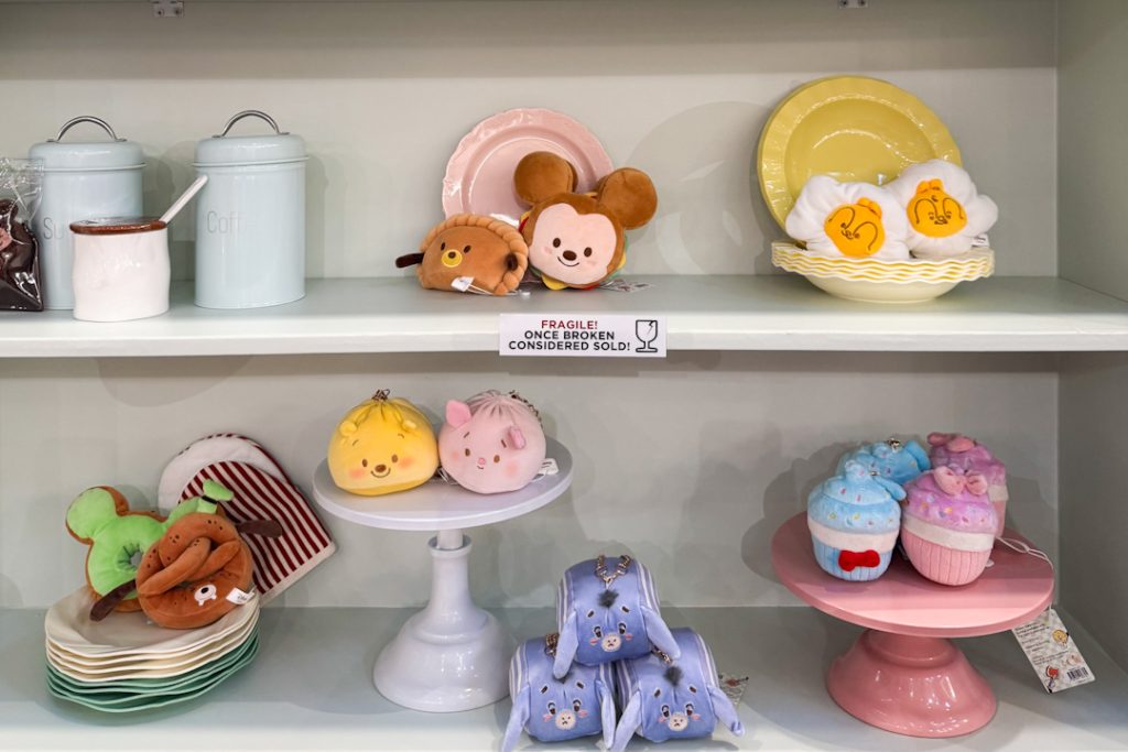 A la carte Disney breakfast plushie at the retail store pop-up at Bugis
