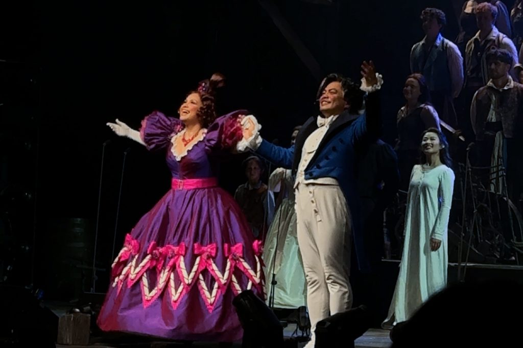 Madame Thenardier (played by Lea Selonga) and Thenardier (played by Red Concepción)