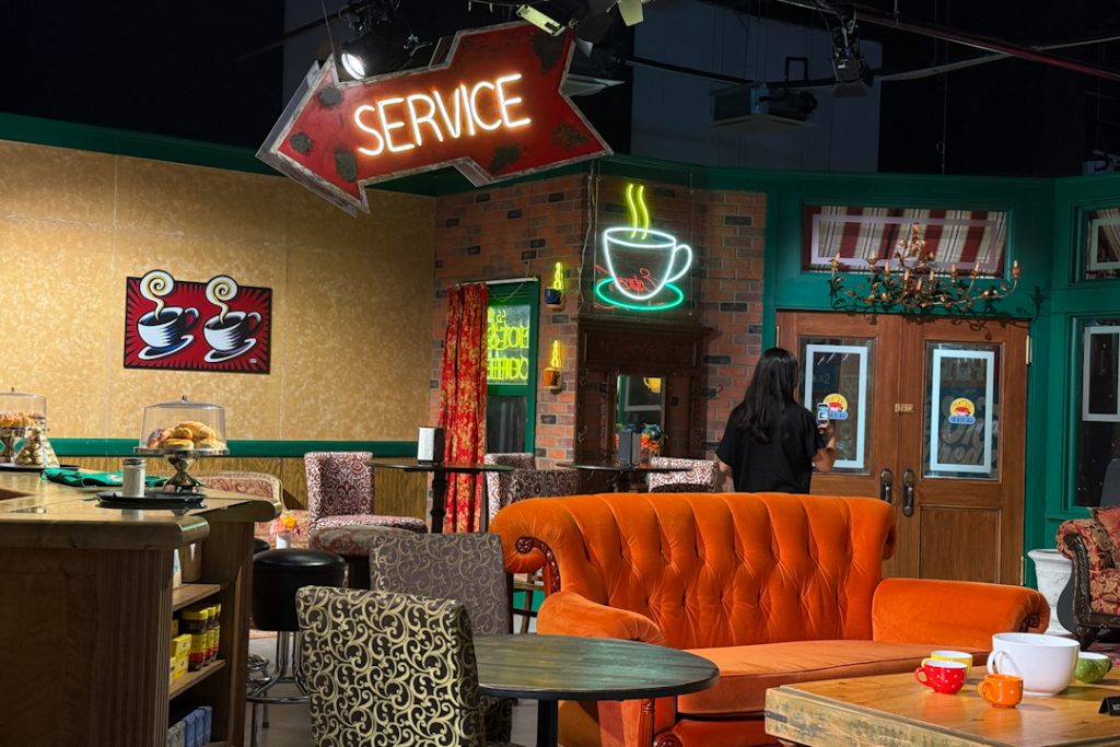 Central Perk Cafe set at FRIENDS pop up