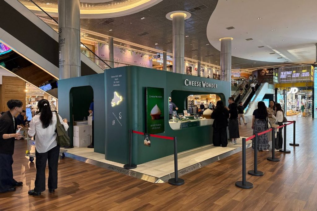 Cheese Wonder pop up store at ION Orchard