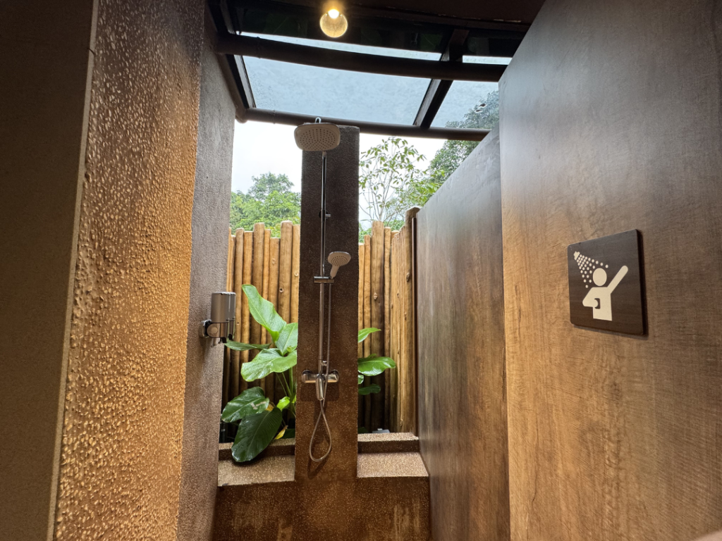 toilet in the tents at rainforest wild adventure east glamping bathroom
