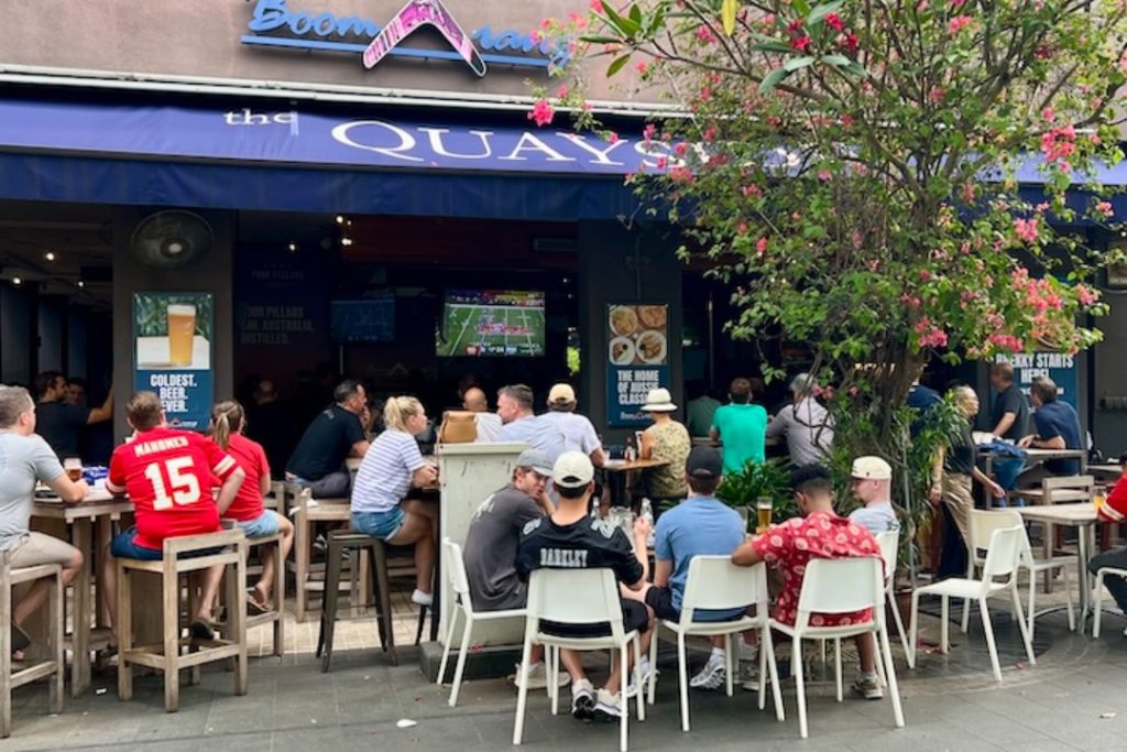 Boomarang Bistro Bar Robertson Quay outdoor seating FIFA World Cup 2026 all matches Singapore