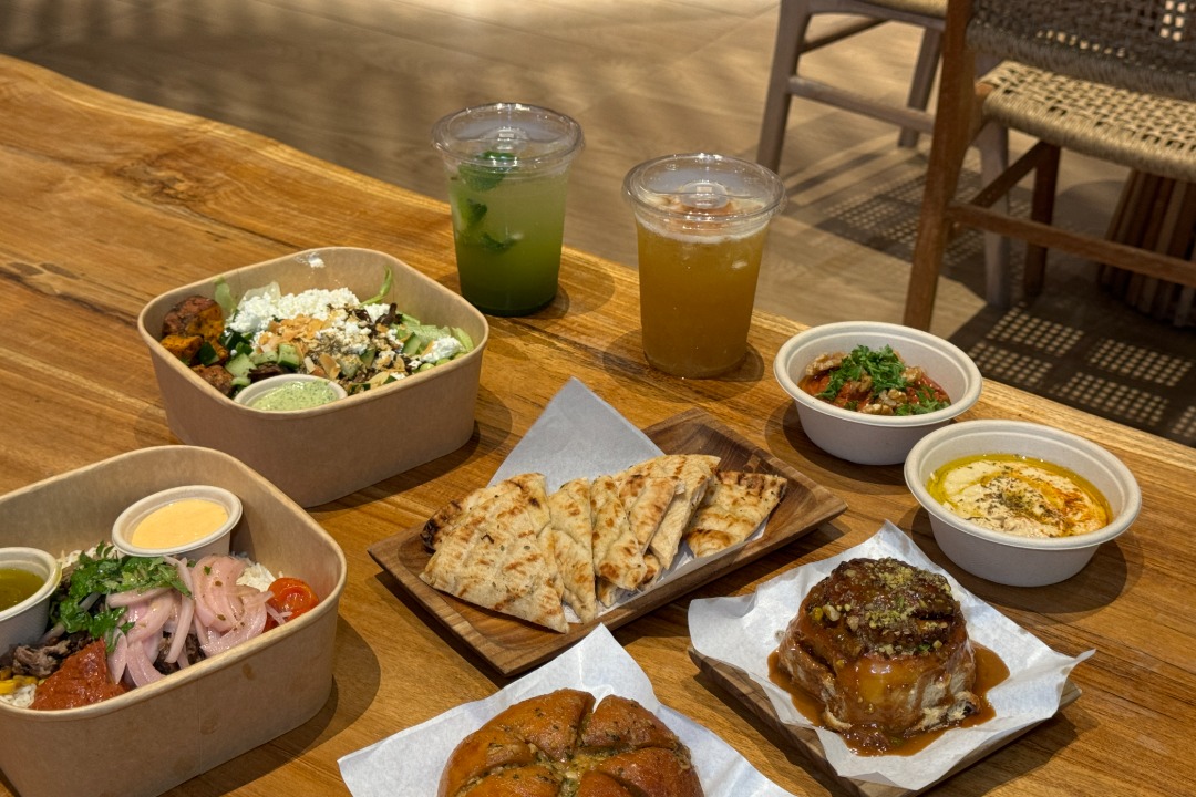 Mediterranean grain bowl with clean protein at VIOS by Blu Kouzina One Raffles Quay Singapore