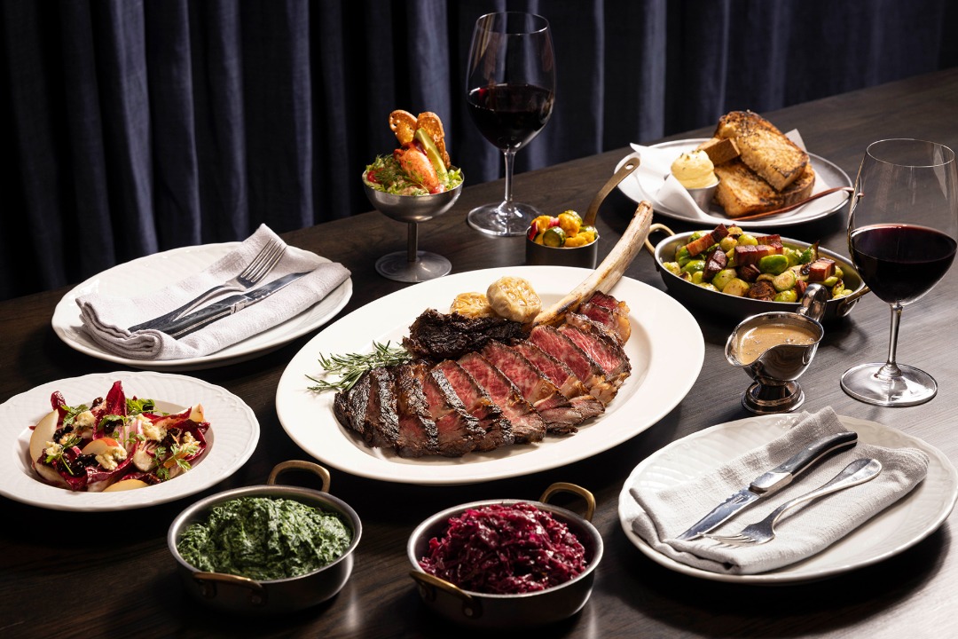 Stags Head Steakhouse large-format wagyu cuts Pan Pacific Marina Bay Singapore