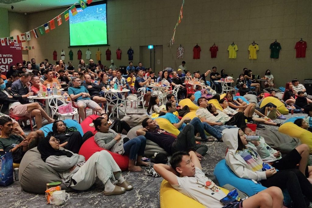 HomeTeamNS clubhouse air-conditioned lounge FIFA World Cup 2026 watch party Singapore Bedok Reservoir