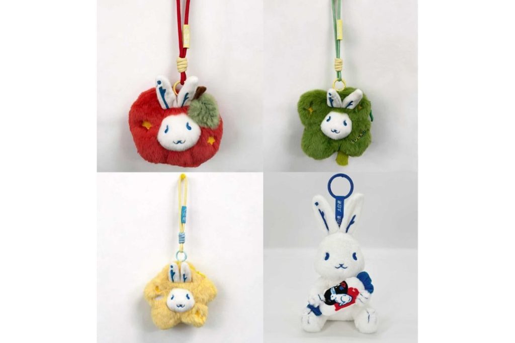 white rabbit plushies