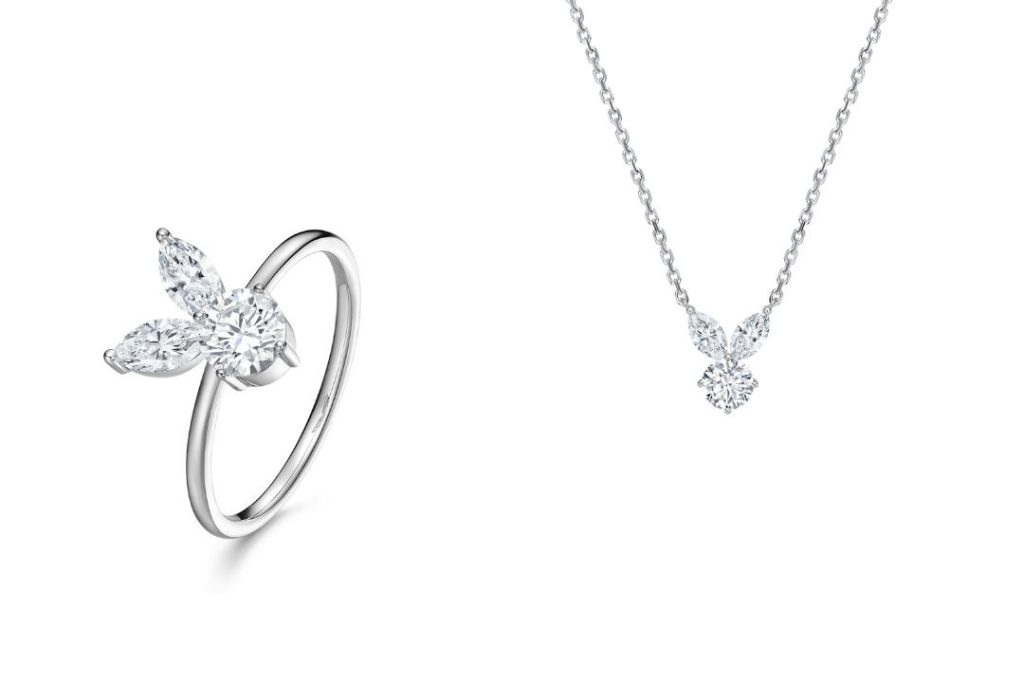 white rabbit sweet necklace and ring