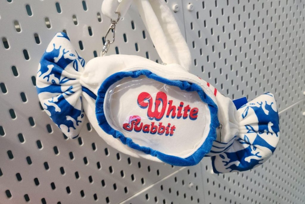 White Rabbit plushie slingbag at new retail store at plaza singapura
