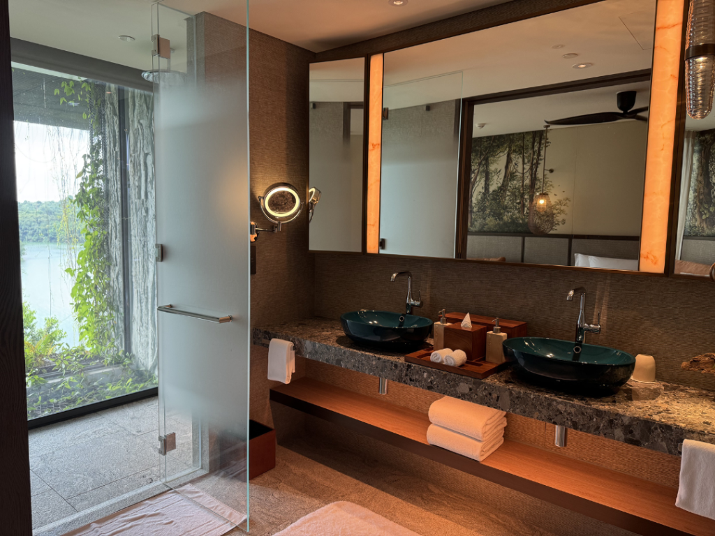 Toilet at mandai rainforest resort