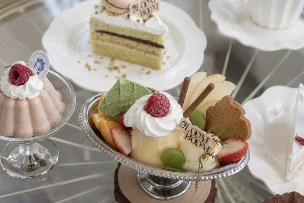 Botanical floral cafe with desserts and evening dinner at Bloom and Boom Bugis+ Level 7 Singapore