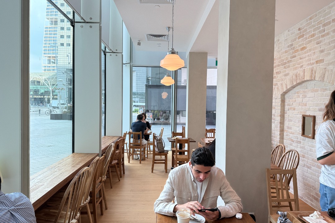 Rustic European farmhouse interior with fresh bakes at Noci Bakehouse Suntec City Singapore