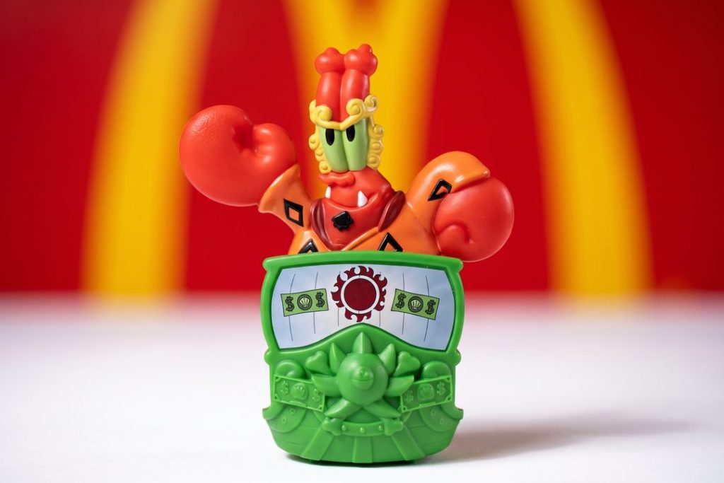 Mr Krabs as Jinbei McDonald's Happy Meal toy