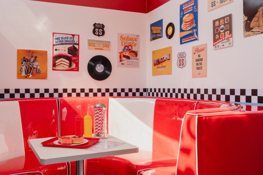 Solace Studios Checkered Room Y2K themed photobooth Haji Lane Singapore