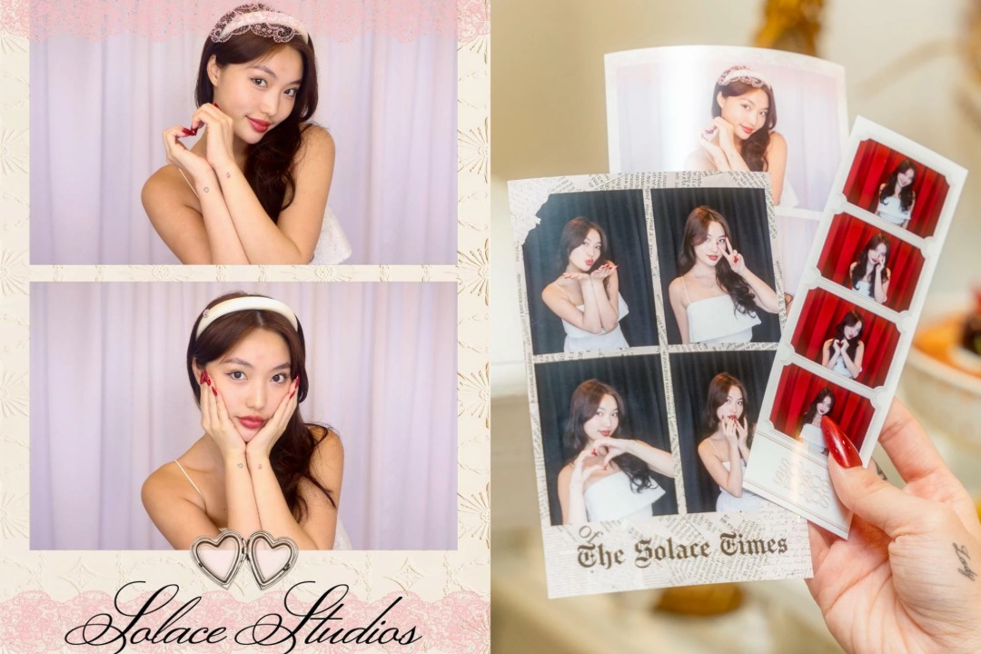 Solace Studios Coquette Room Victorian themed photobooth Capitol Piazza Singapore