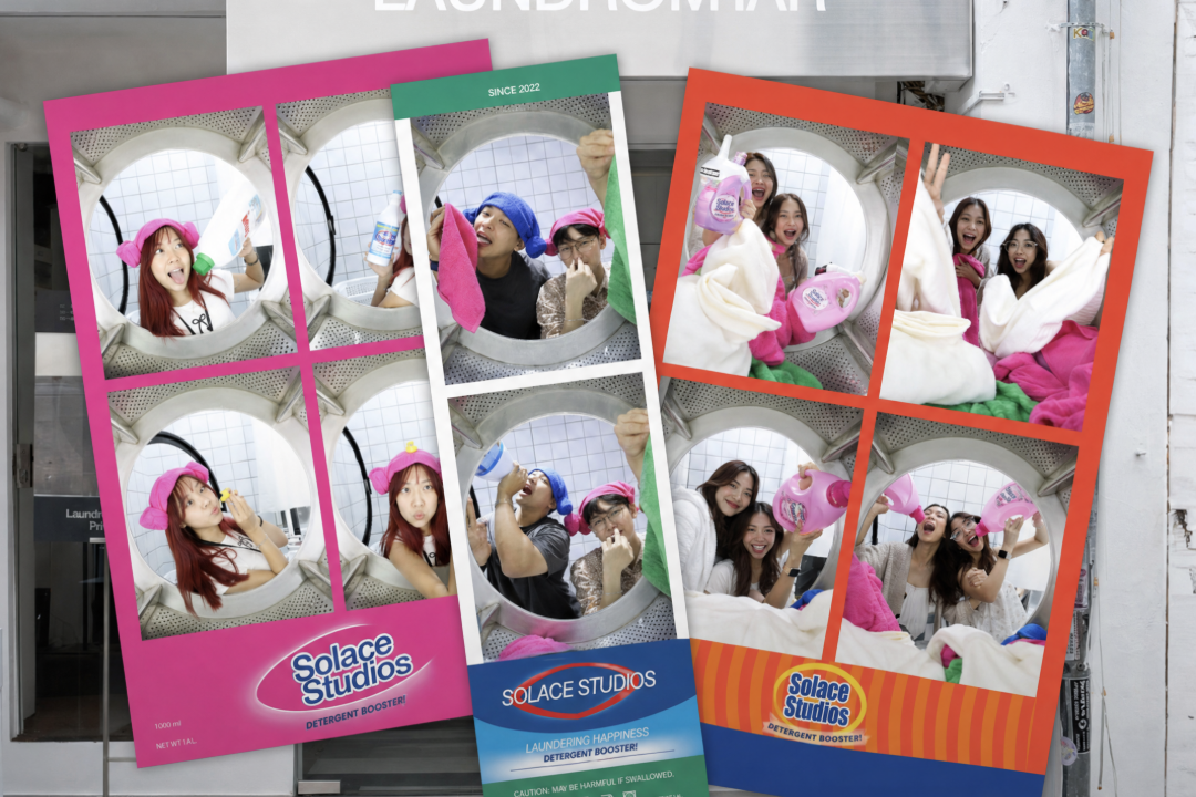 Solace Studios LAUNDROSNAP laundromat themed photobooth Haji Lane Singapore