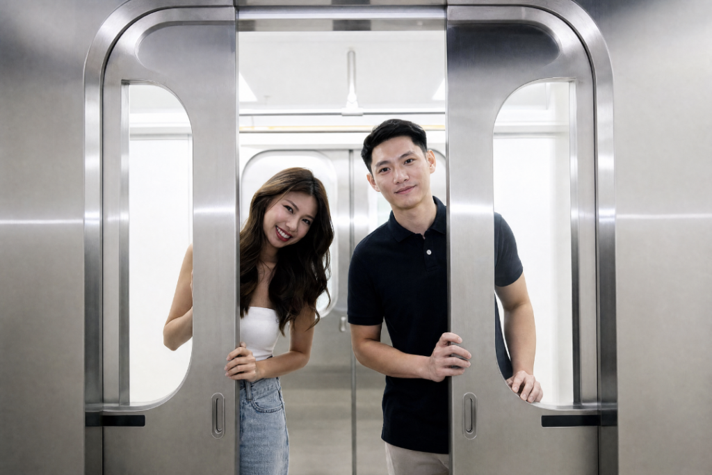 Solace Station MRT train themed photobooth orchardgateway Singapore