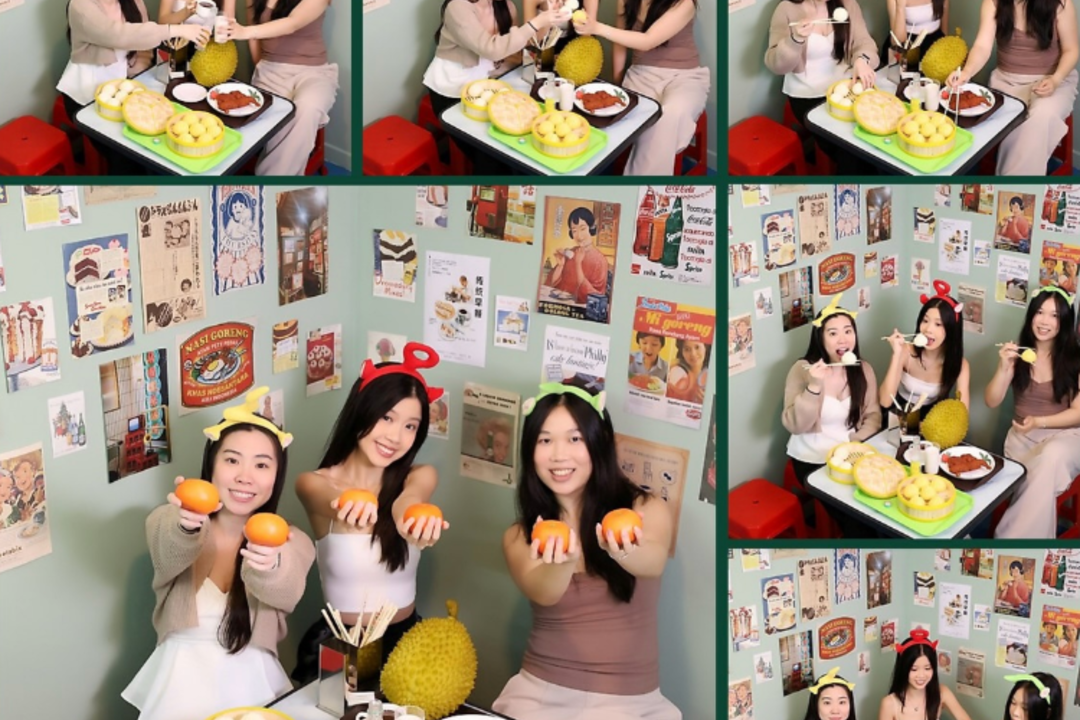Standard Photo Studio Bugis Street hawker centre arcade heart spotlight photobooth
