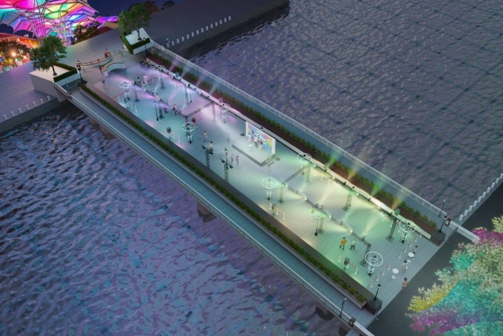 Interactive light experience The River Rhapsody at Read Bridge, Singapore River Festival 2026