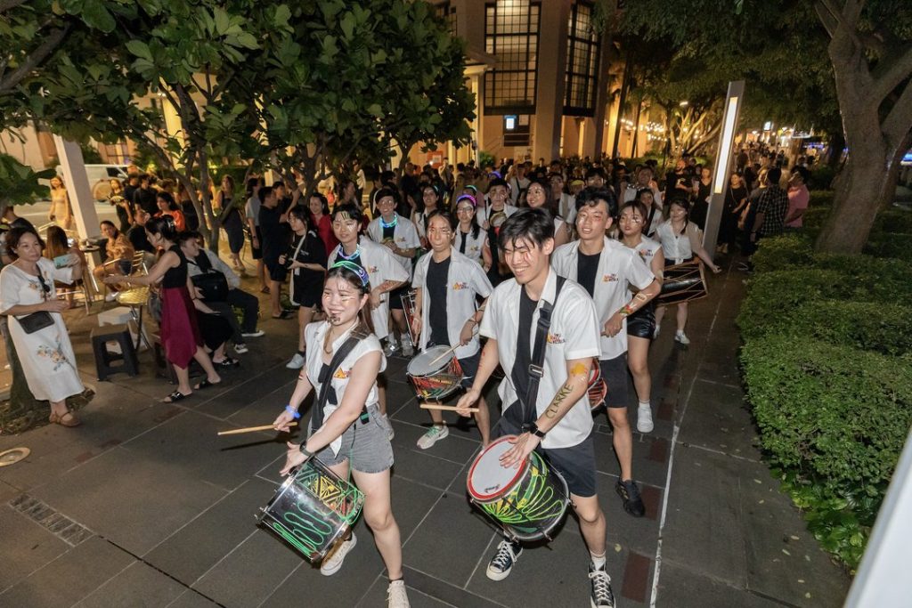 SMU Samba Masala performing The River Song Parade at Singapore River Festival 2026